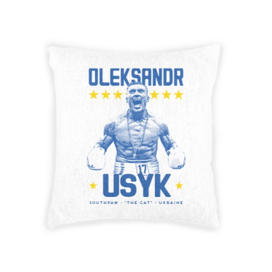 Discover Oleksandr Usyk Woven Pillows