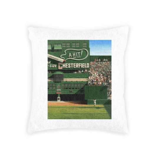 Discover Baseball Art - Colorized ‘The Catch’ by Willie Mays Woven Pillows