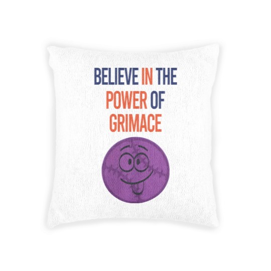 Discover Grimace Mets Woven Pillows up to 5xl | NY Mets Humorous Gift, New York Baseball Winning Streak Fan Lucky Charm McD's Grimace, Orange and blue, Truth