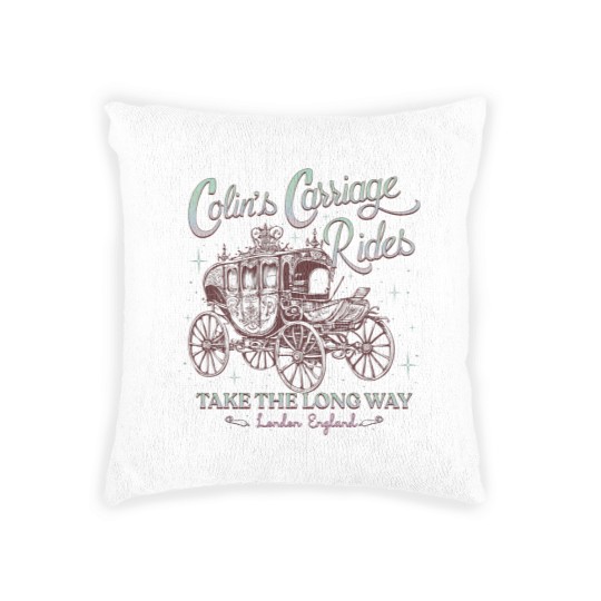 Discover Colins Carriage Rides Woven Pillows, Bridgerton Inspired Woven Pillows, Long Way Home