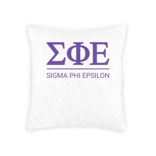 Discover Sigma Phi Epsilon | Badge Woven Pillows