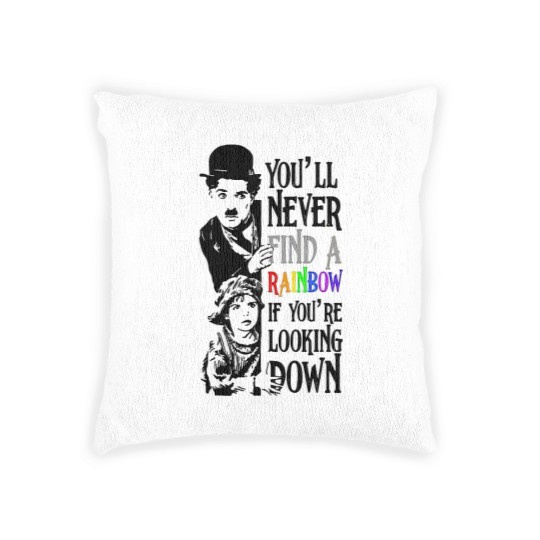 Discover charlie chaplin the cure Woven Pillows