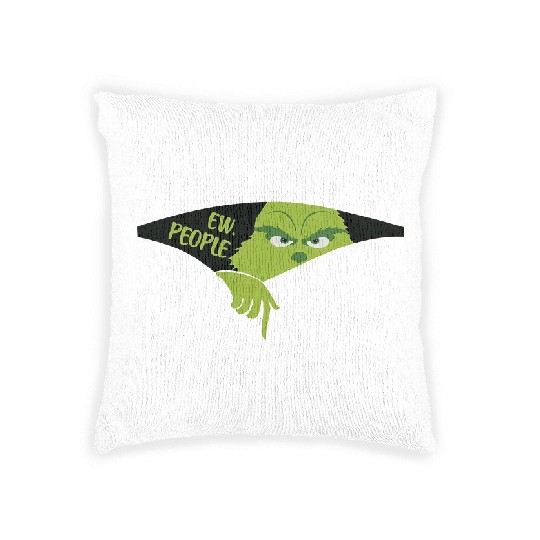 Discover Ew People Woven Pillows, funny character Smiling Face Woven Pillows, Christmas Woven Pillows Gift For Family Xmas, Christmas funny character Woven Pillows, funny character Woven Pillows