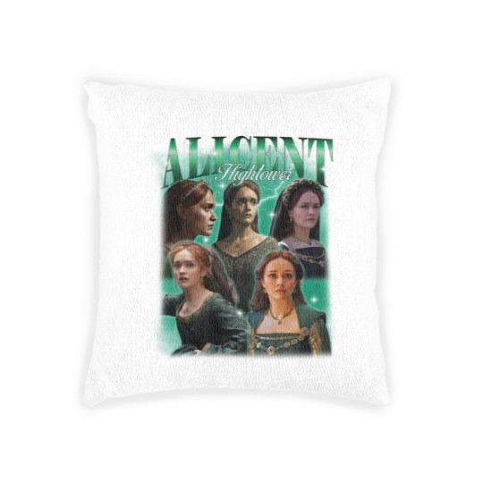 Discover House of the Dragon Woven Pillows, Retro Alicent Hightower Woven Pillows, Vintage 90s Bootleg