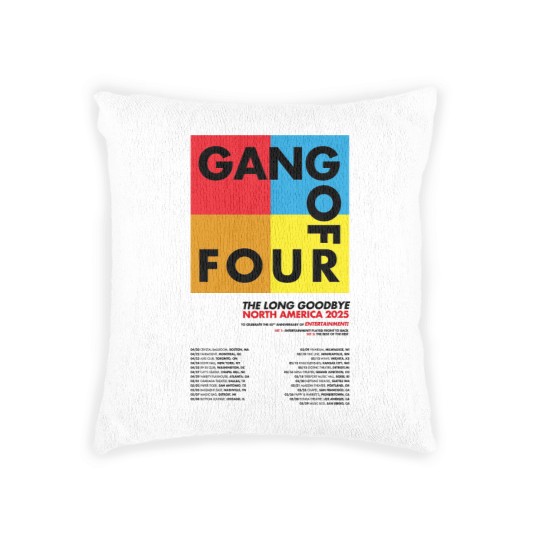 Discover Gang Of Four The Long Goodbye North America 2025 Tour Woven Pillows