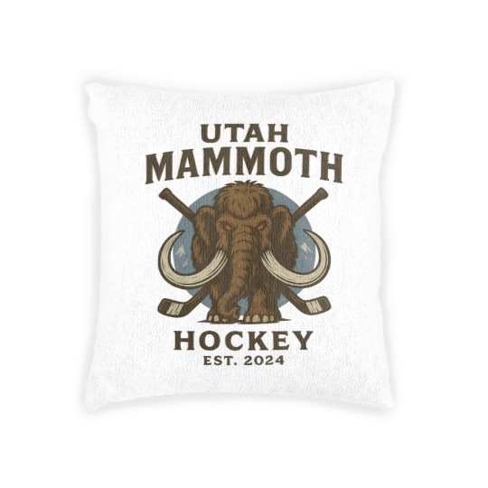 Discover Utah Mammoth Hockey Woven Pillows, Utah Mammoth Woven Pillows, Unisex Sports Woven Pillows