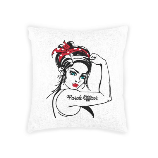 Discover 51.Parole Officer Parole Officer Rosie The Riveter Woven Pillows