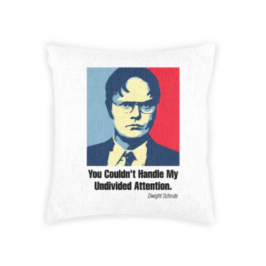 Discover Undivided Attention - Dw Schrute - Woven Pillows
