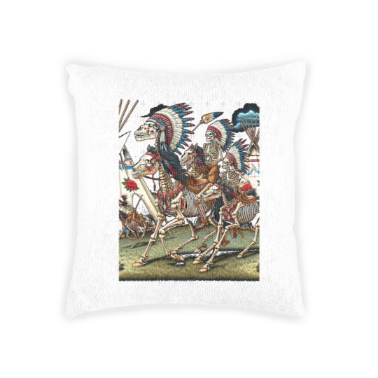 Discover Native American Dead Indian Warriors Woven Pillows