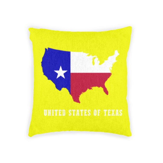 Discover United States of Texas Map or Lone Star State Fans Woven Pillows