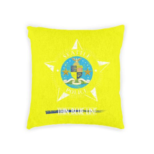 Discover Police Woven Pillows Seattle Washington Police Gifts Woven Pillows Woven Pillows