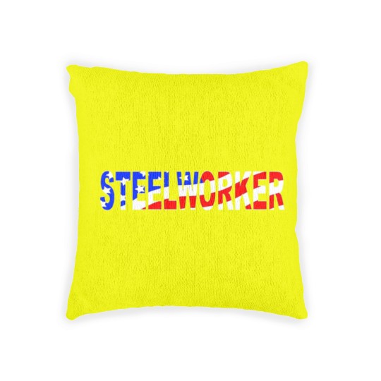 Discover Steelworker America Woven Pillows