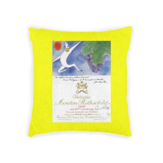 Discover Château Mouton Rothschild Classic Woven Pillows Woven Pillows