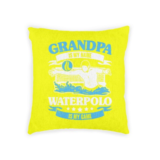 Discover Grandpa Is My Name Waterpolo Is My Game Woven Pillows