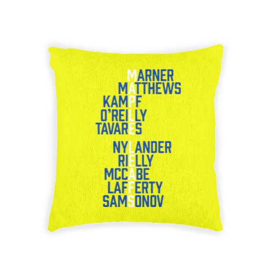 Discover Maple Leafs Wordle 2023 Maple Leafs Wordle 2023 Woven Pillows