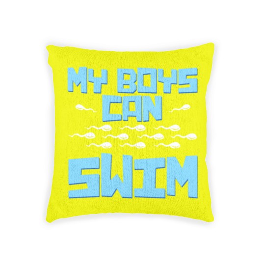 Discover Pregnancy for Man Woven Pillows