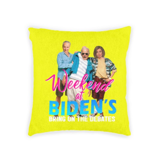 Discover Biden at Weekend Biden at Weekend Abolish Malarkey Abolish Malarkey Woven Pillows