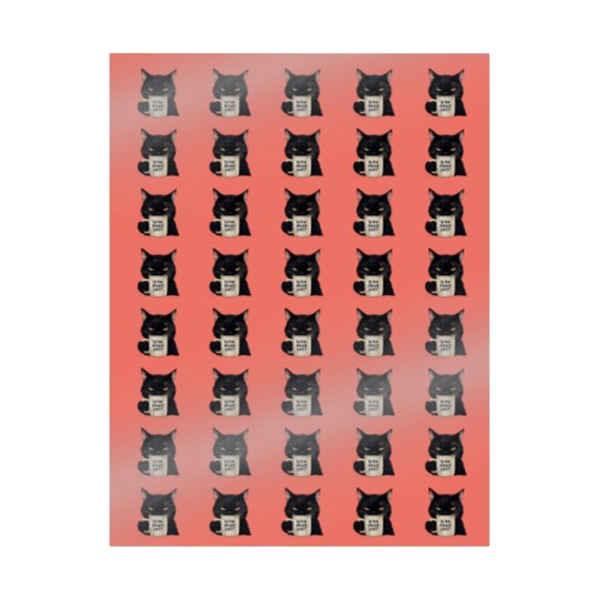 Discover Is He Dead Yet Black Cat Wrapping Papers, Dark Humor Graphic, Anti Trump Protest Wrapping Papers