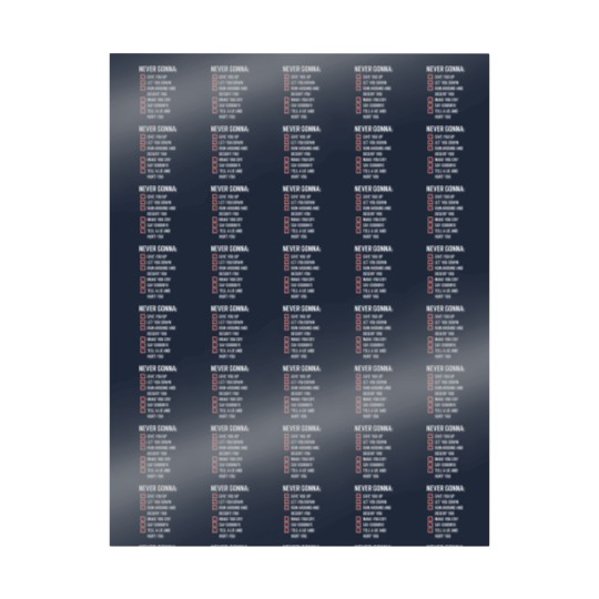 Discover Rick Astley - Never gonna give you Up Wrapping Papers