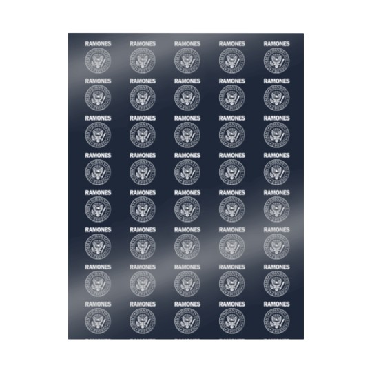Discover RAMONES Presidential Seal Distressed Logo GRAY/white Wrapping Papers New S-5XL