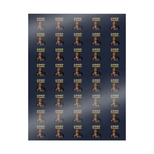 Discover Good trouble john lewis signature est 1987 Classic Wrapping Papers