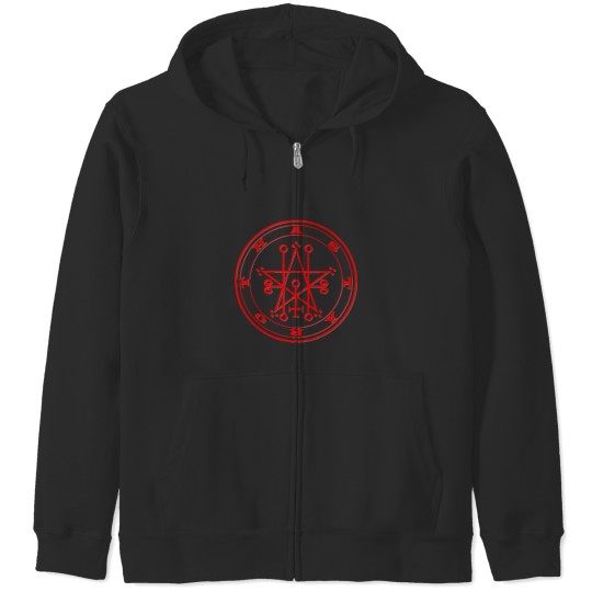 Discover Astaroth Astarte Great Duke of Hell red Sigil Zip Hoodies