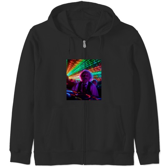 Discover Albert Einstein Living HisLife Zip Hoodies