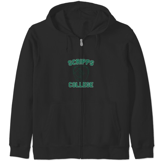 Discover scripps college vintage green logo Zip Hoodies