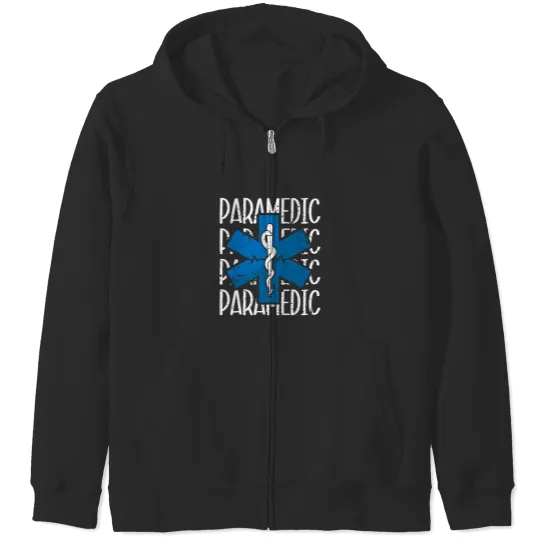 Discover Paramedic Present Ambulance First Aid Emergency EMS Zip Hoodies