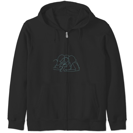 Discover alba’s green card Zip Hoodies