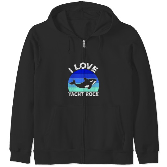 Discover Funny Orca Whale Zip Hoodie - Yacht Rock Music Design