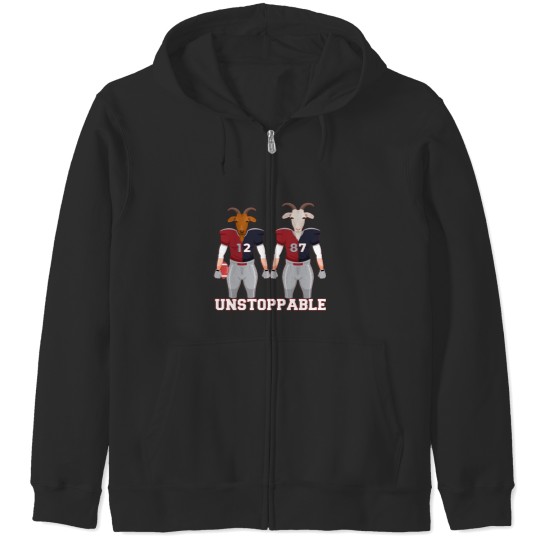 Discover Unstoppable Goats ( Brady _amp_ Gronk ) Zip Hoodies