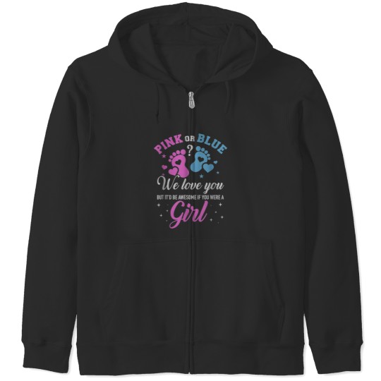 Discover 1 Pink or blue gigi loves you Classic Zip Hoodies