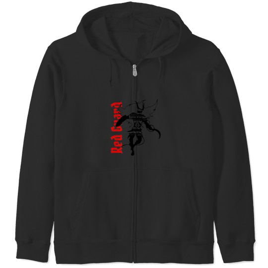 Discover Gloomhaven Jaws of the Lion Red Guard Silhouette Zip Hoodies