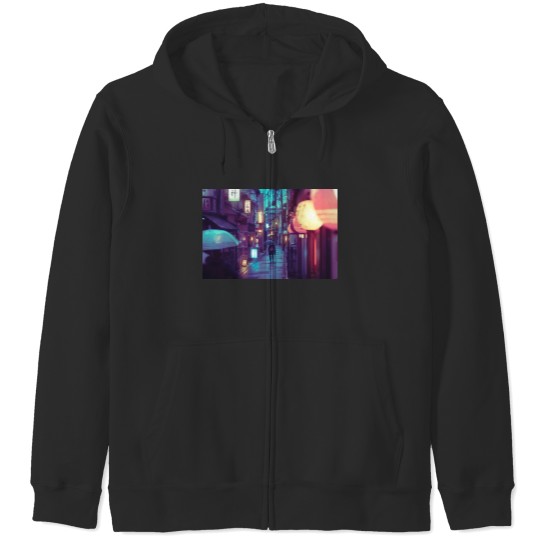 Discover Kyoto Ponto Cho photography Zip Hoodies