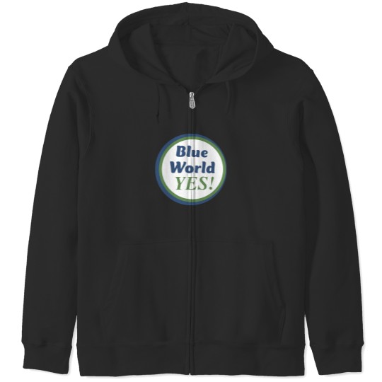 Discover Blue World Project YES Zip Hoodies