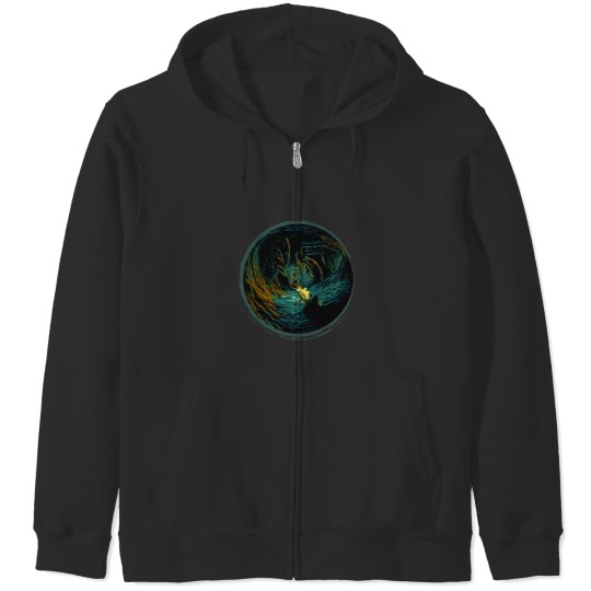 Discover A Light in the Dark-Fantasy Zip Hoodies