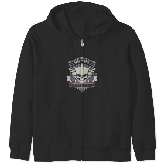 Discover Cody Rhodes American Nightmare Logo Distressed Zip Hoodies