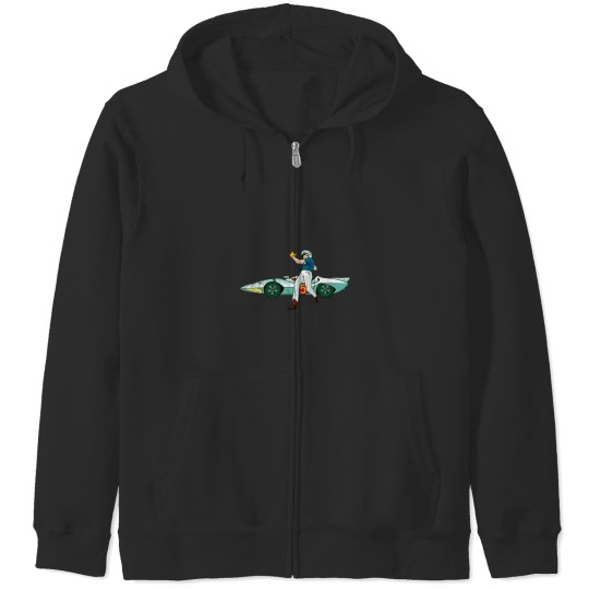Discover Speed Racer - Vintage Style Distressed Zip Hoodies