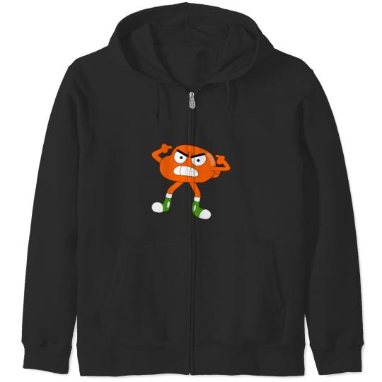 Discover Darwin Watterson The amazing world of Gumball Sticker Zip Hoodies