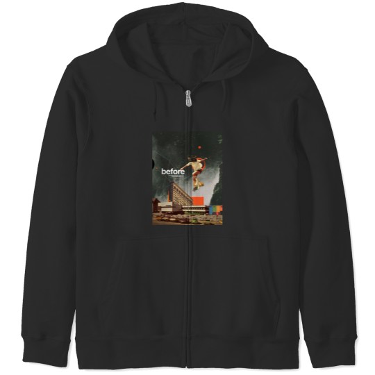 Discover Before Photographic Print Zip Hoodies