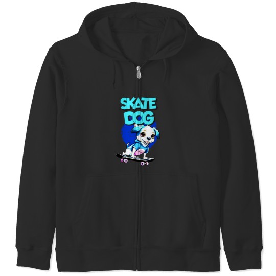 Discover Skate Dog Zip Hoodies