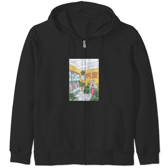 Discover MANEKI WASH GREEN Zip Hoodies
