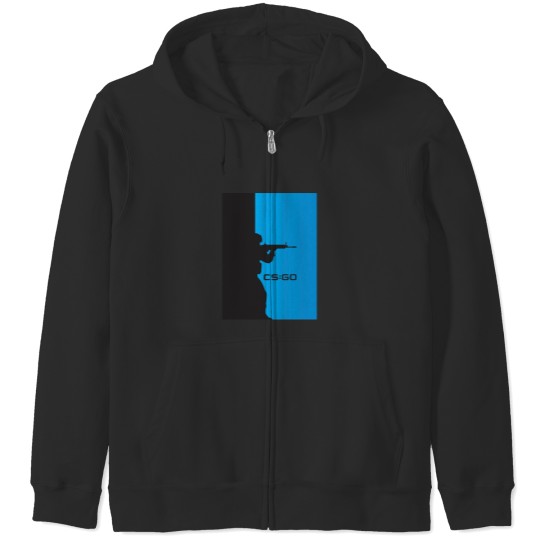 Discover Counter strike silhouette Graphic Zip Hoodies