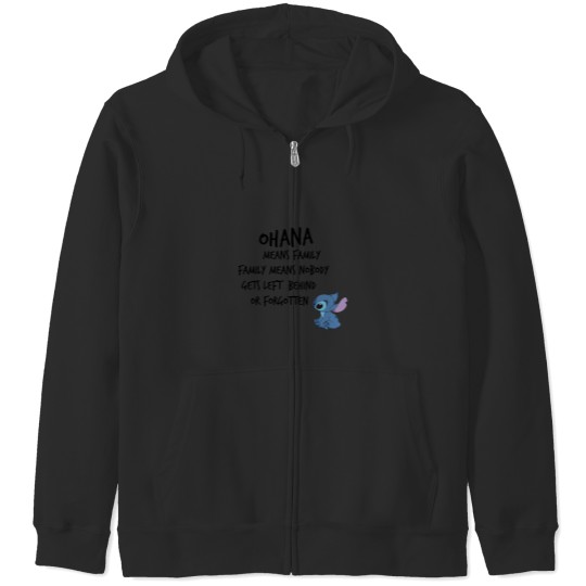 Discover Ohana Stich Zip Hoodies