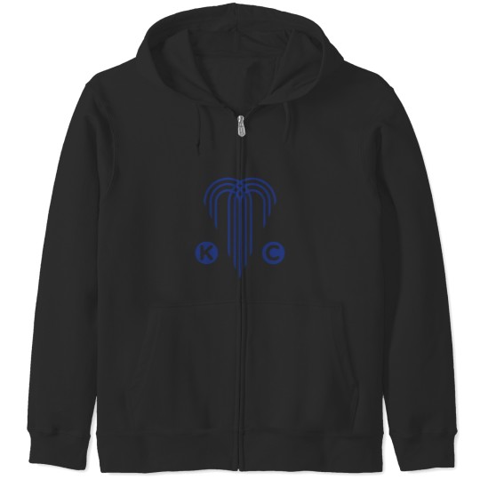 Discover Kansass City - The City of Fountains Zip Hoodies