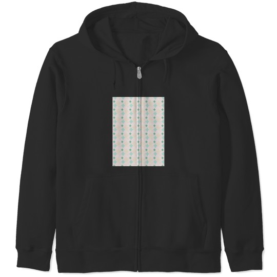 Discover Colorful Diamond Shapes Modern Maximalist Pattern Green &amp_ Muted Yellow Graphic Zip Hoodies