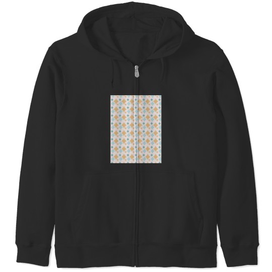 Discover Colorful Diamond Shapes Modern Maximalist Pattern Honey Yellow Graphic Zip Hoodies