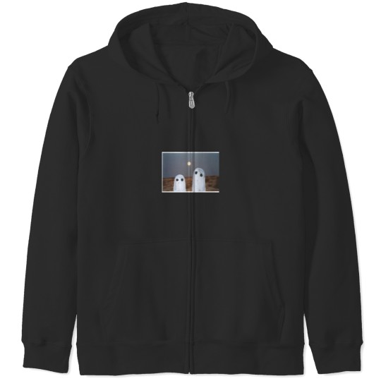 Discover Looking Up At The Night Sky Zip Hoodies