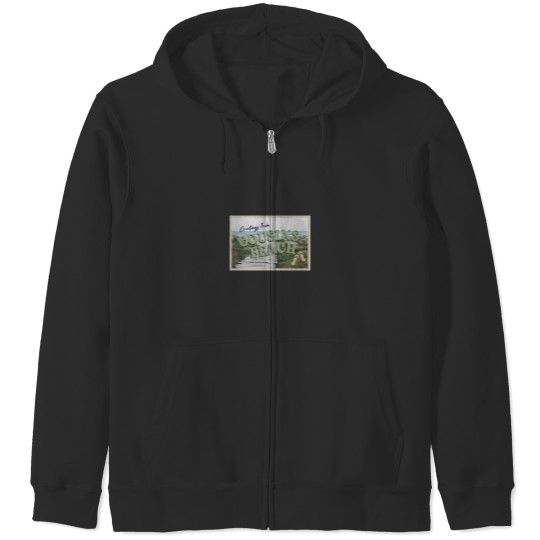 Discover Greetings From Cousins Beach Zip Hoodies